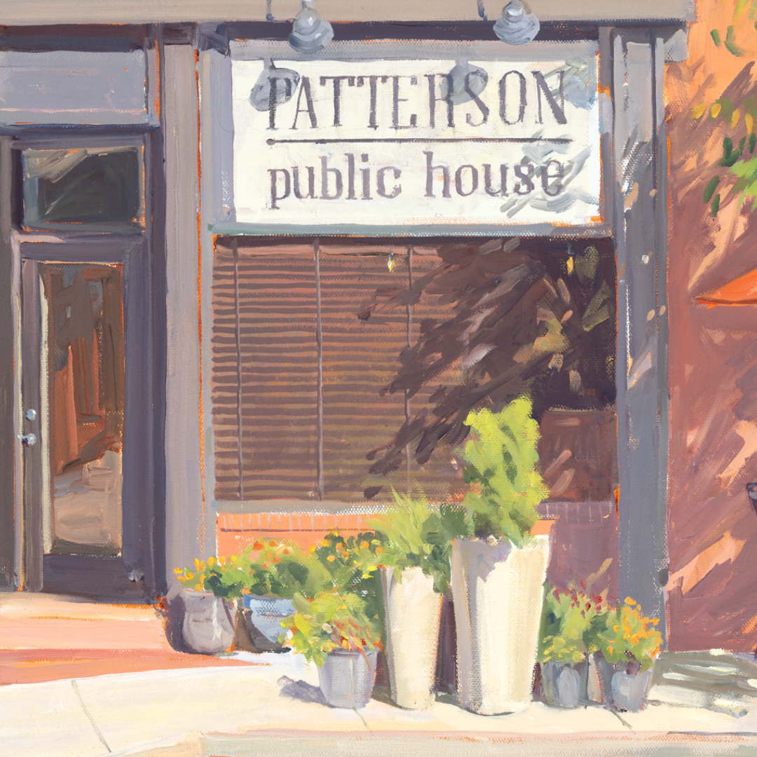 Patterson Public House: Original painting by Crystal Moll