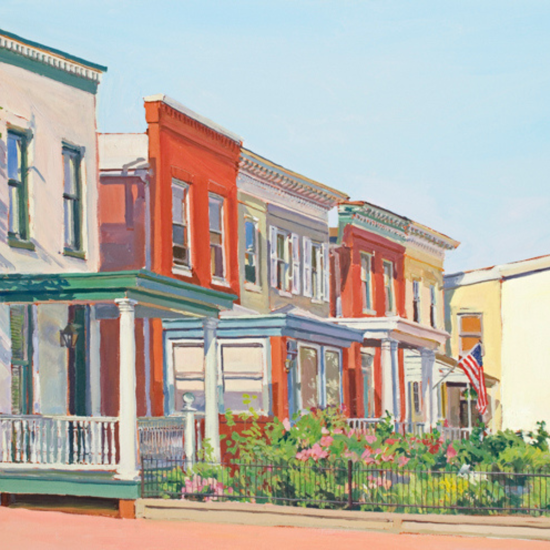 "Sunrise on Southside": FINE ART PRINT of an original painting by Crystal Moll