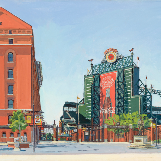 "The Yard": Camden Yards at Oriole Park.  FINE ART PRINT of an original painting by Crystal Moll
