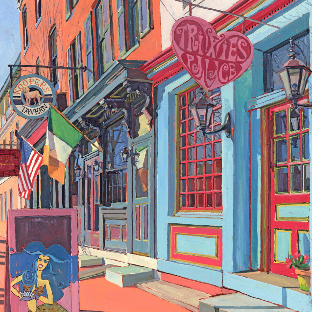 Trixies Palace: Original painting by Crystal Moll