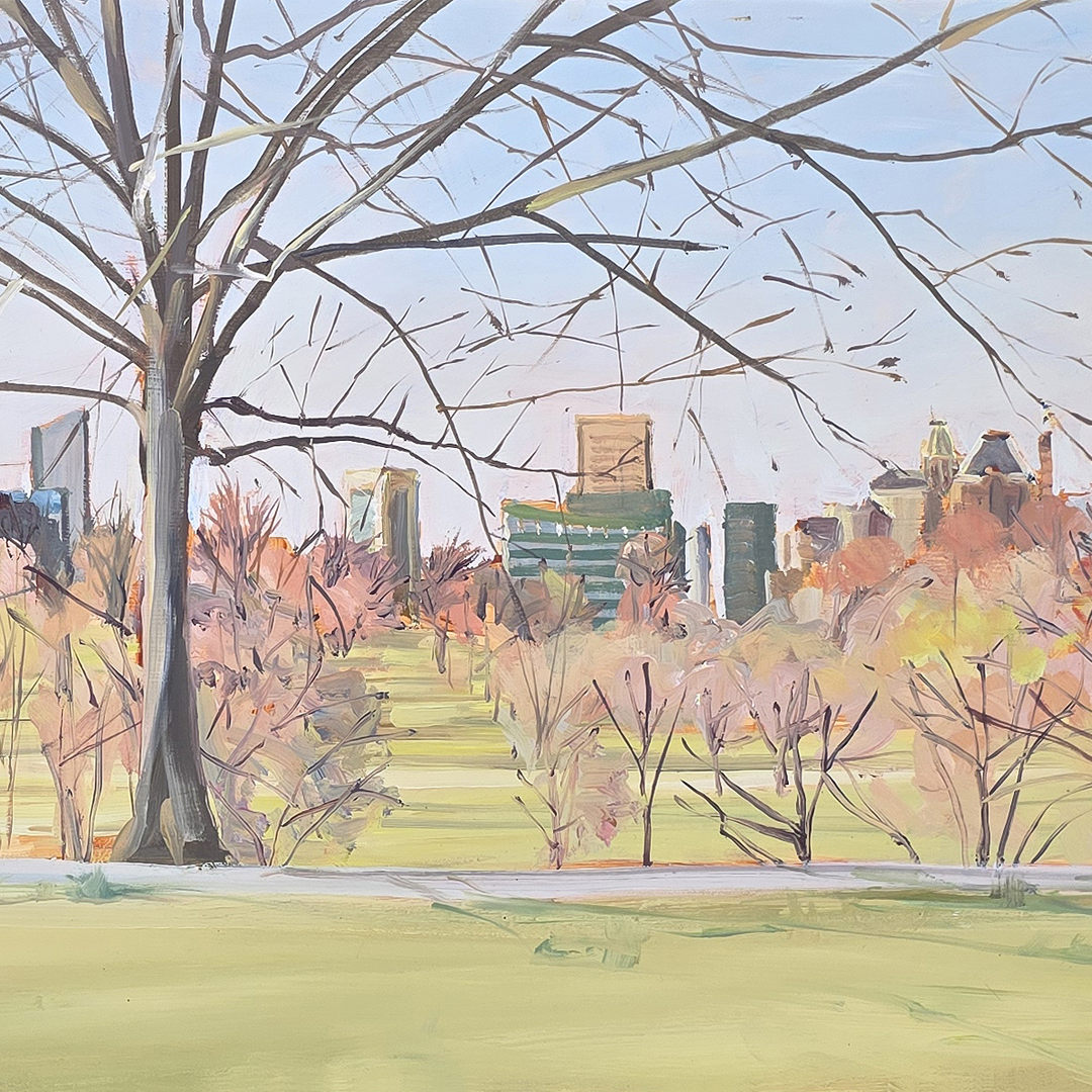 "View from Highlandtown" : Original painting by Crystal Moll