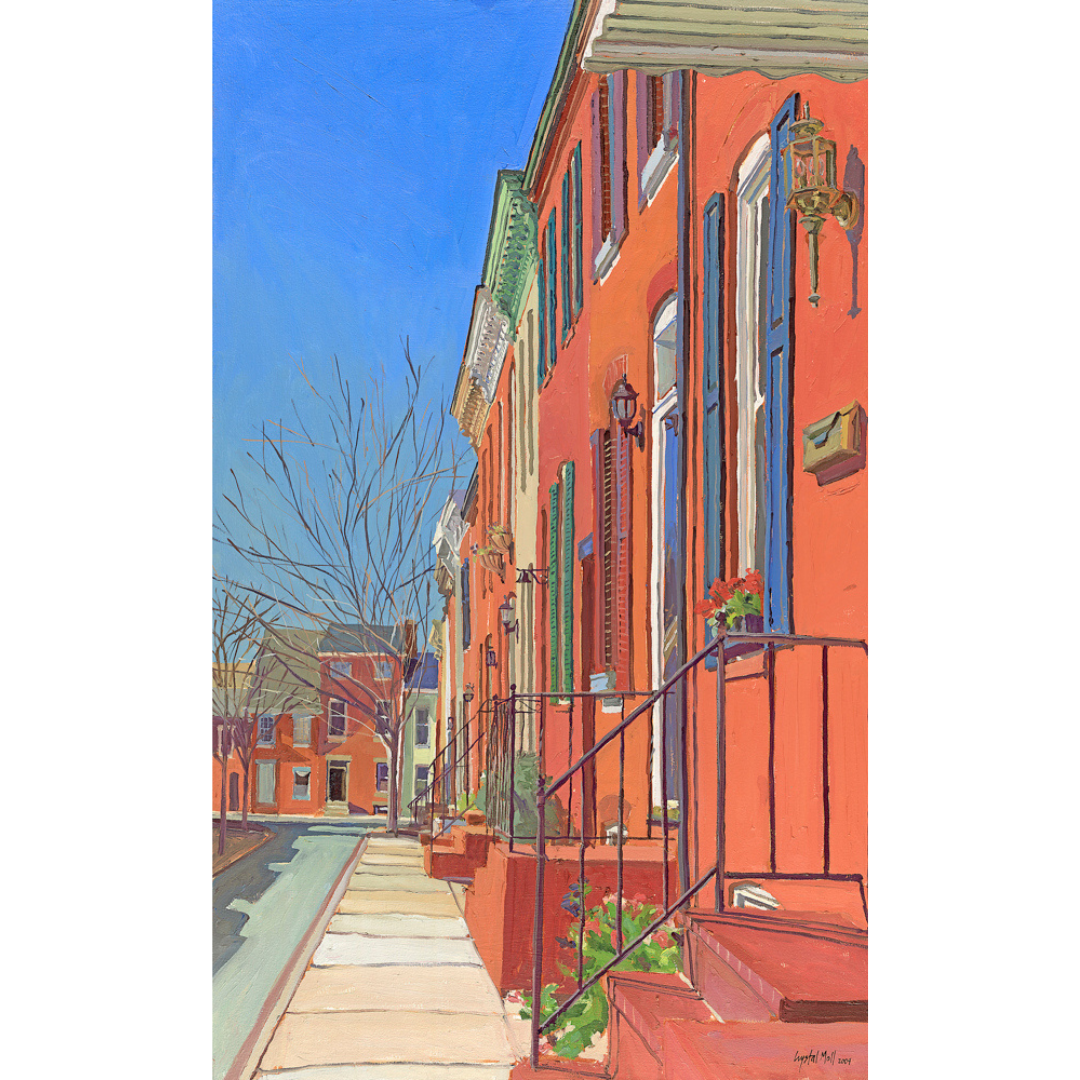 "Waiting on Poultney": FINE ART PRINT of an original painting by Crystal Moll