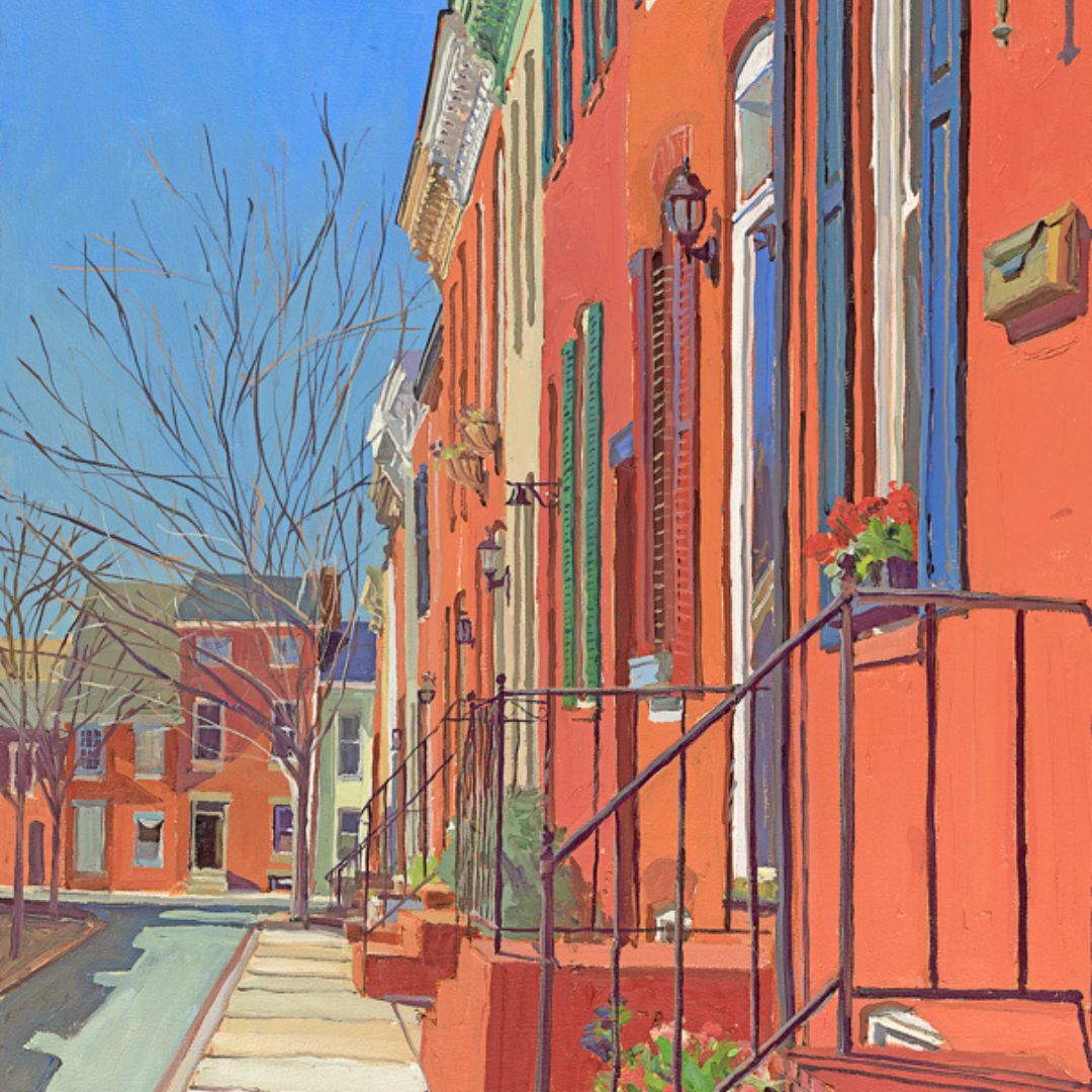 "Waiting on Poultney": FINE ART PRINT of an original painting by Crystal Moll