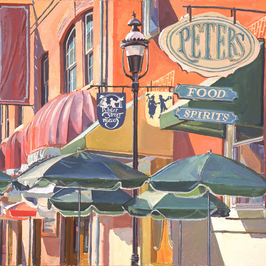 "Water Street": FINE ART PRINT of an original painting by Crystal Moll