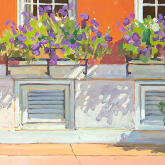 "Window Boxes": FINE ART PRINT of an original painting by Crystal Moll