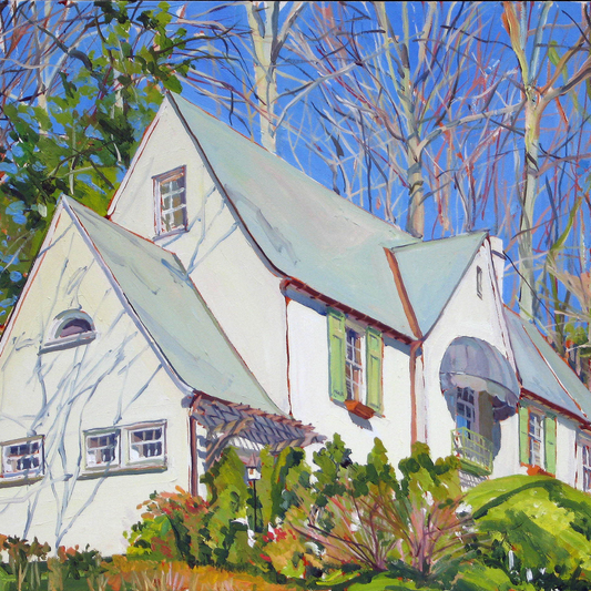 Winter Light: Original painting by Crystal Moll