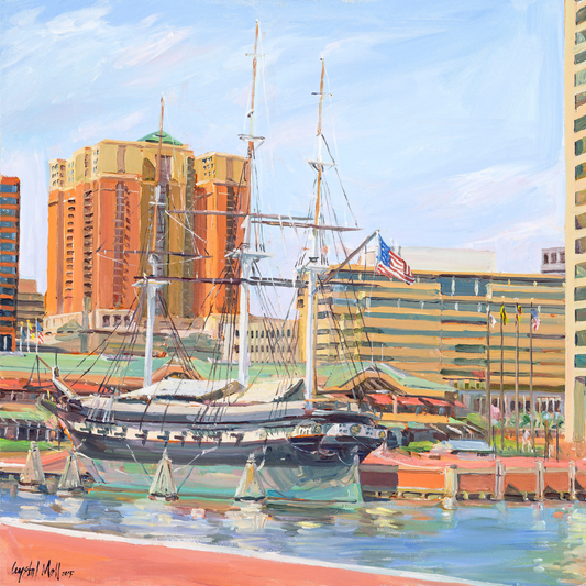 "Center of the World": FINE ART PRINT of an original painting by Crystal Moll