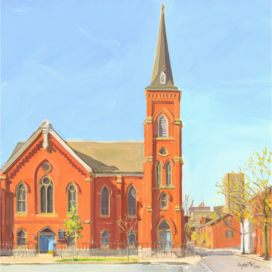 Corner Church: Fine art print by Crystal Moll