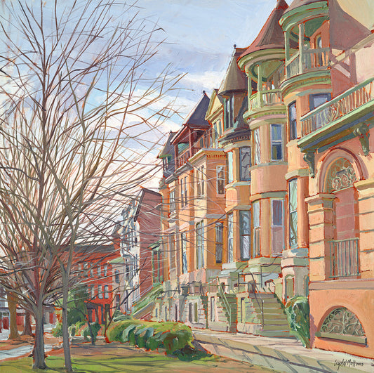 "Reservoir Hill": Baltimore. Fine Art Print of an Original Painting by Crystal Moll