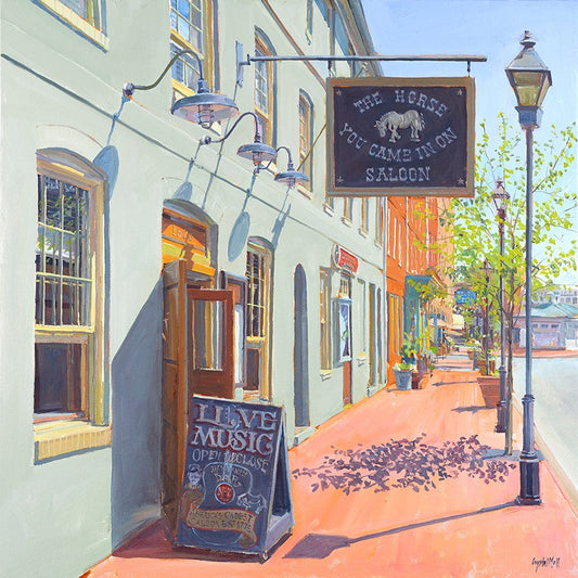 "The Horse You Came In On".  Fine Art Print of an Original Painting by Crystal Moll